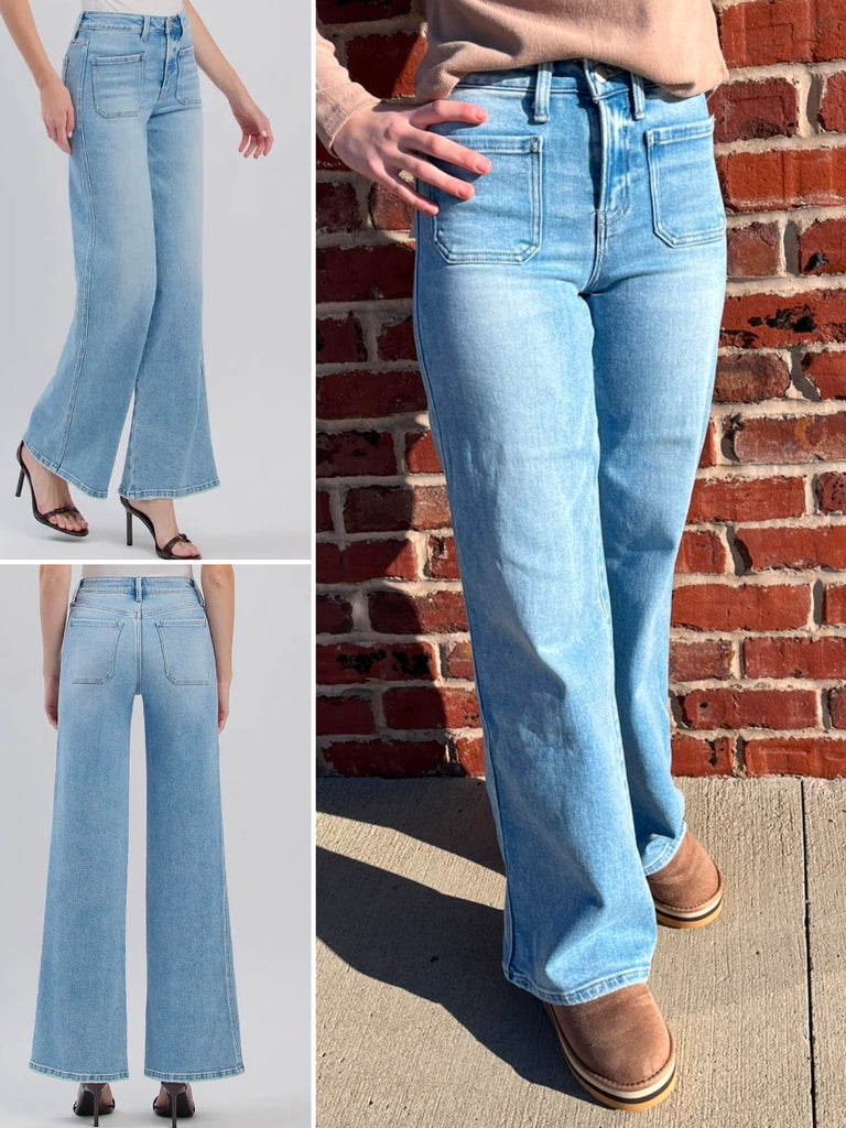 Khloe Wide Leg High-Rise Denim