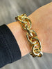 Erin Elastic Chain Link Bracelet - Gold