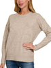 Mari Pocket Sweater - Taupe