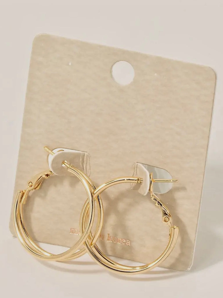 Mel Double Hoop Earring