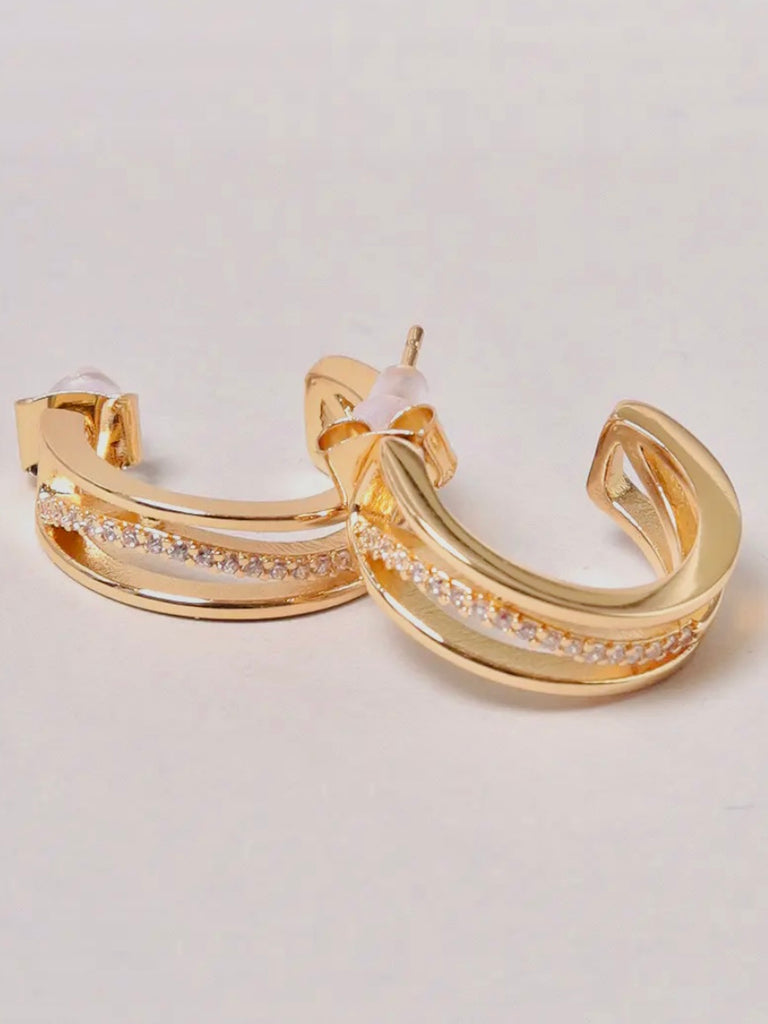 Emily Multi-Hoop Earrings - Gold