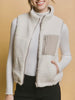 Holli Reversible Sherpa Vest - Latte