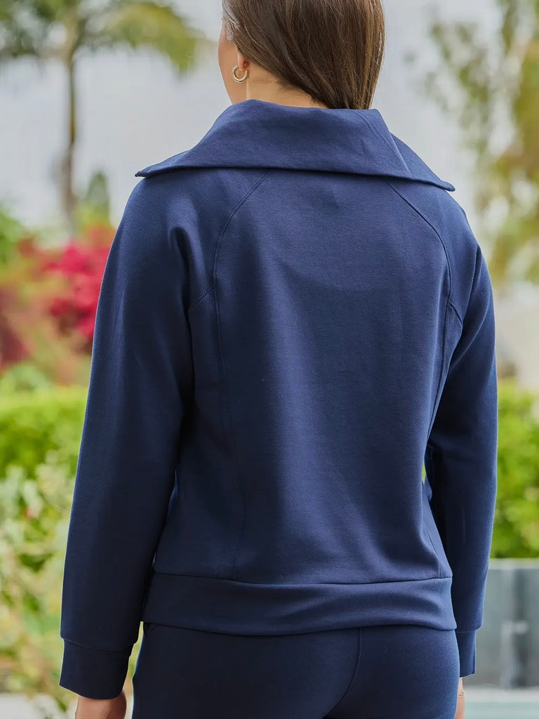 Hamptons 1/4 Zip - Navy