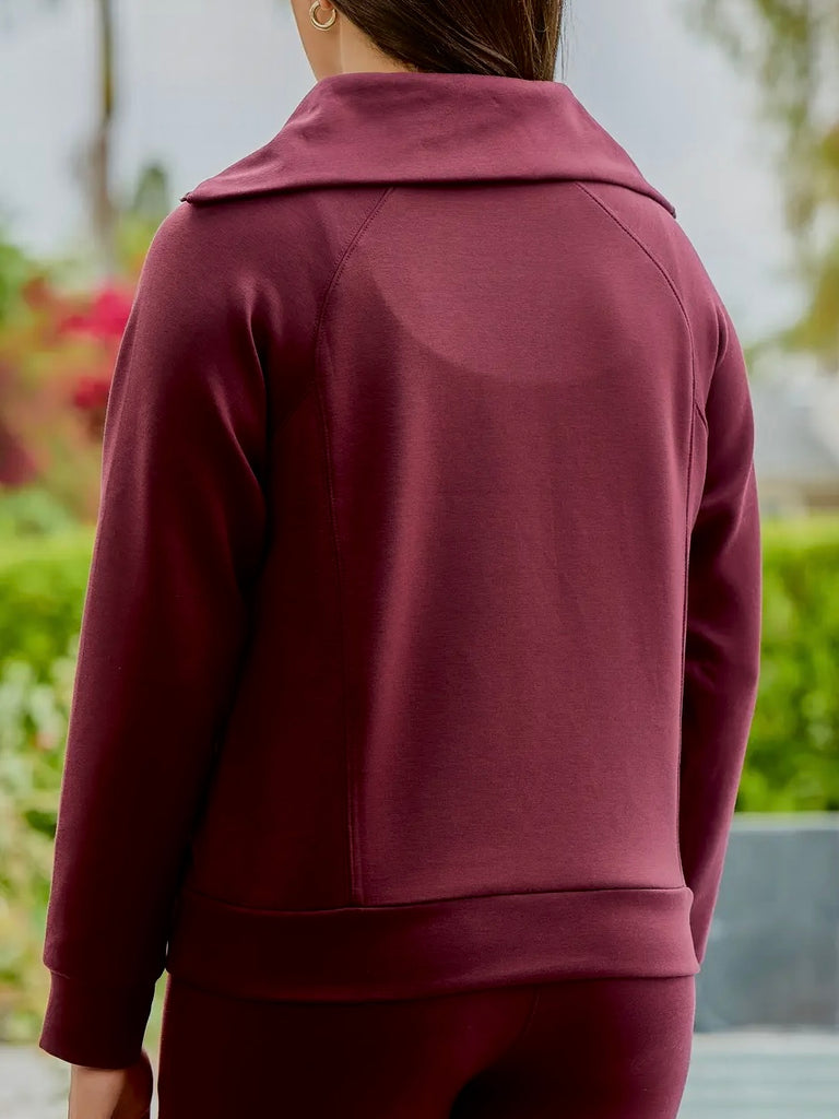 Hamptons 1/4 Zip - Maroon