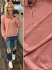 Karla 1/4 Zip - Mauve Pink