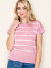 Larissa Striped Sweater - Pink