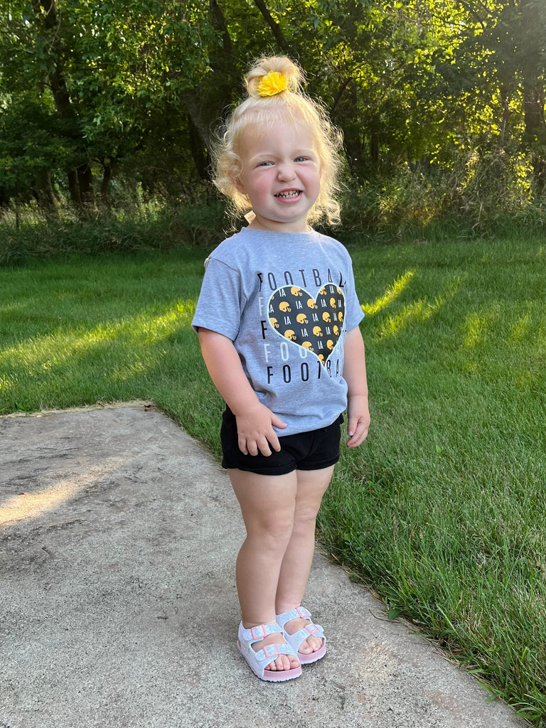 IOWA Football Heart Tee - Kids