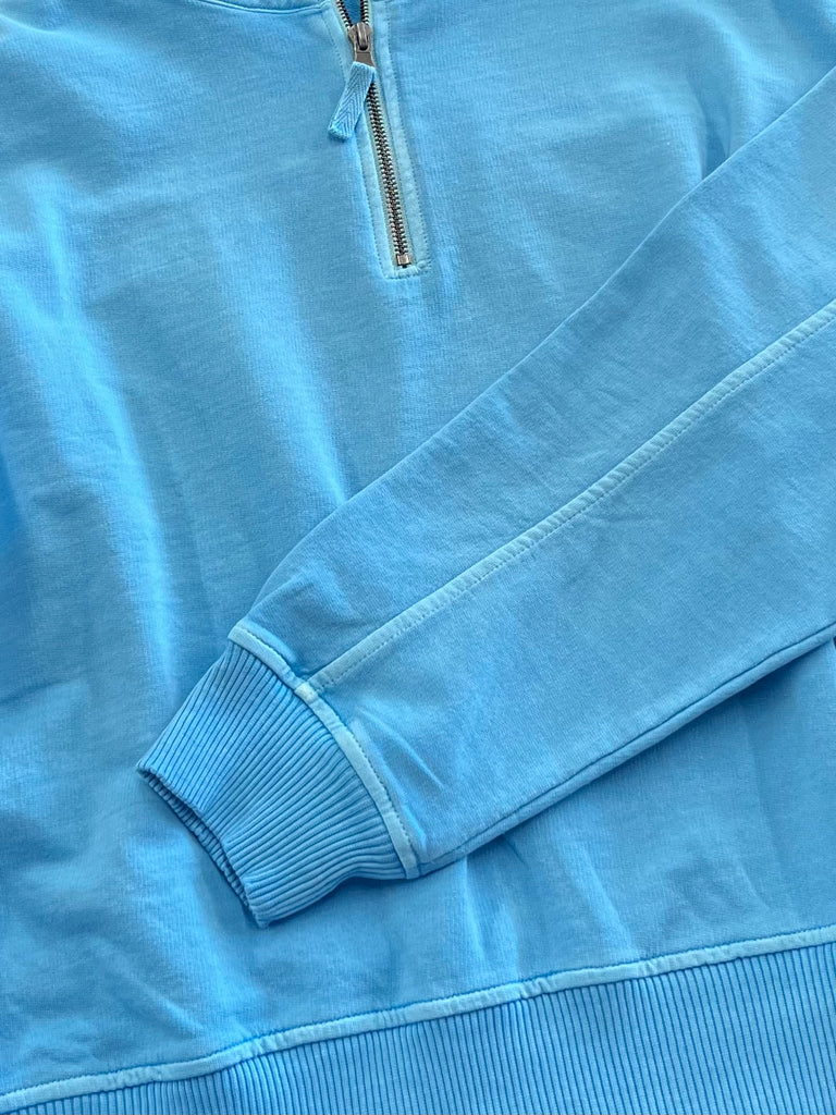 Bea Quarter Zip - Sky Blue