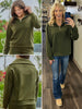 Hamptons 1/4 Zip - Olive