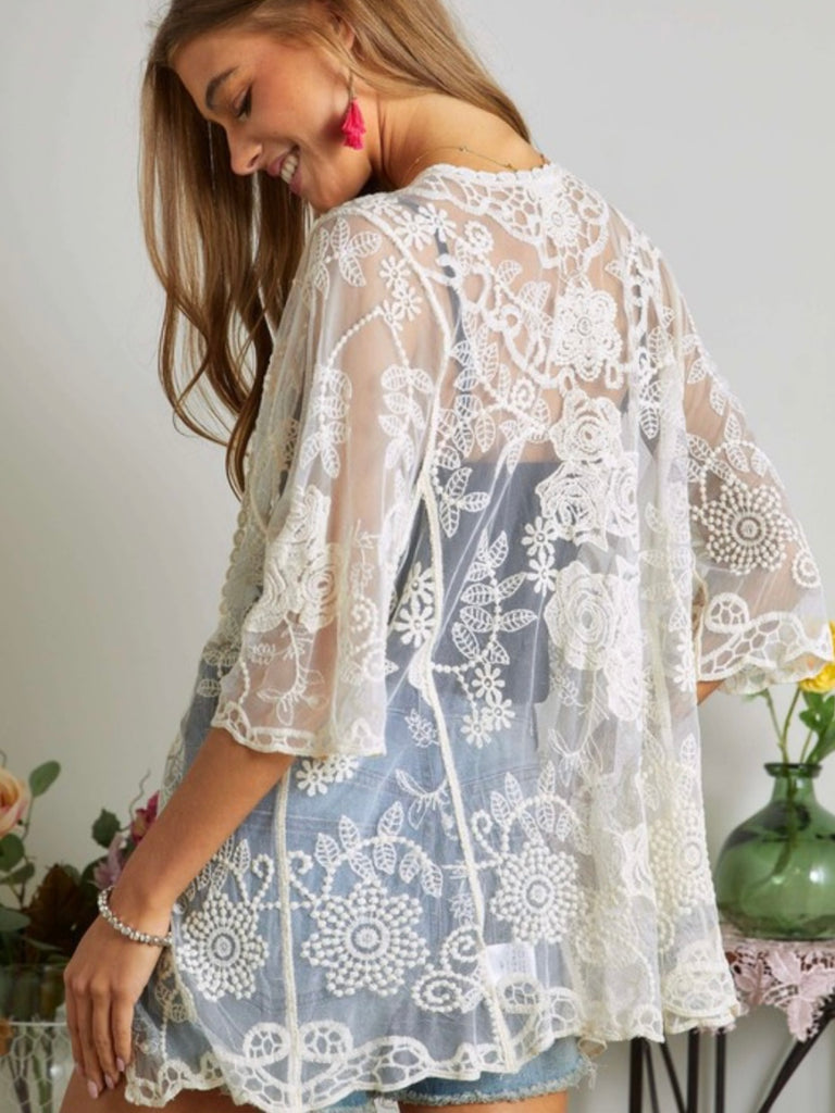 Henley Lace Cardigan