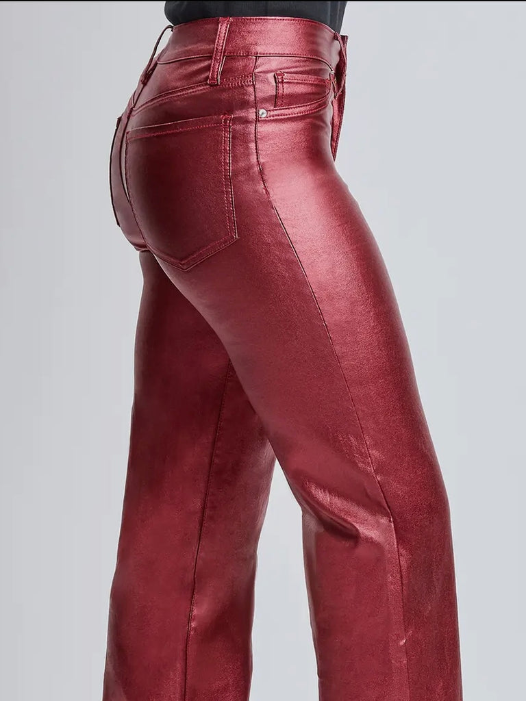 Ella Metallic High-Rise - Wine Sparkle