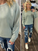 Julianne Perfect Scuba Crewneck - Sage