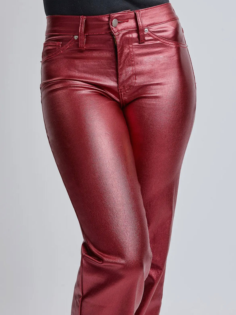 Ella Metallic High-Rise - Wine Sparkle