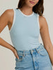 Jacci Ribbed Bodysuit - Blue/White