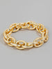 Erin Elastic Chain Link Bracelet - Gold