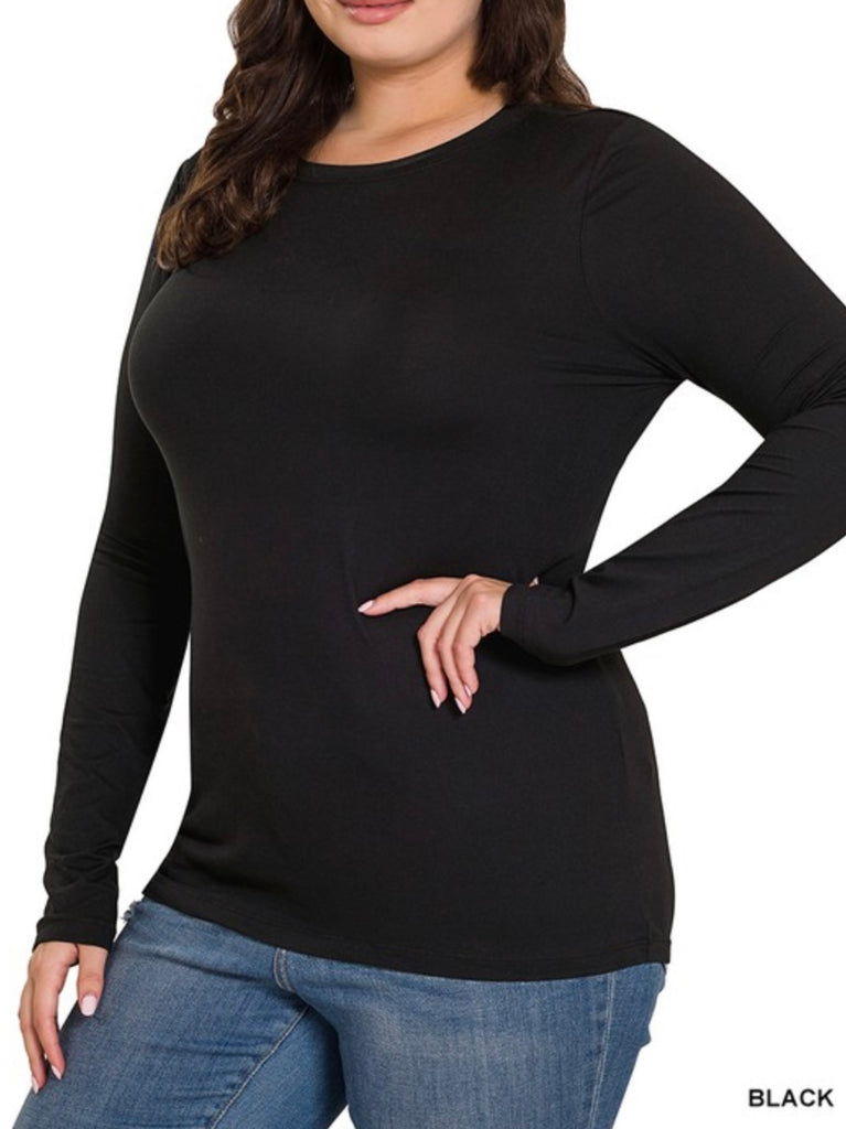 Kari Perfect Long Sleeve - Crewneck - PLUS