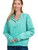 Bea Quarter Zip - Turquoise