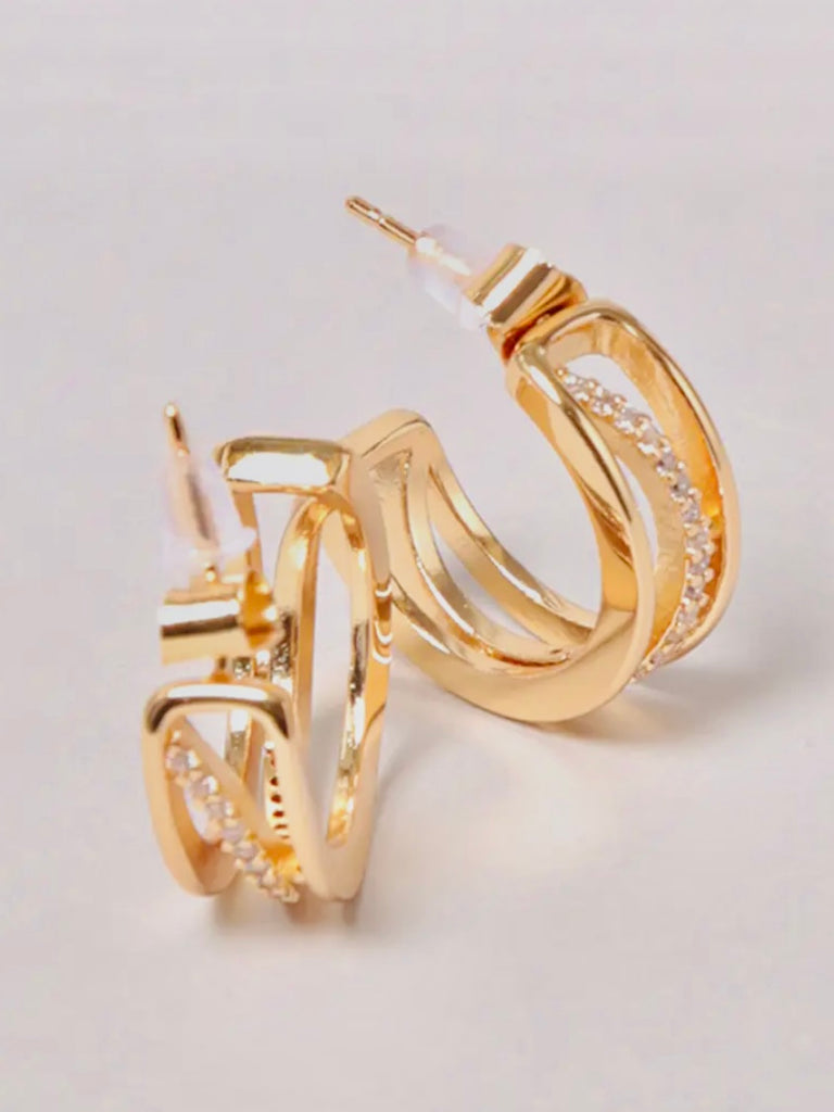 Emily Multi-Hoop Earrings - Gold