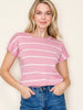 Larissa Striped Sweater - Pink