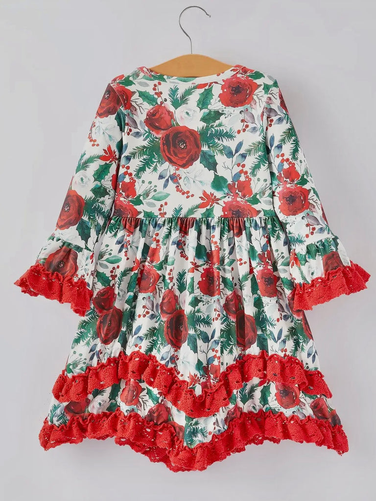 Bria Winter Floral Dress - KIDS