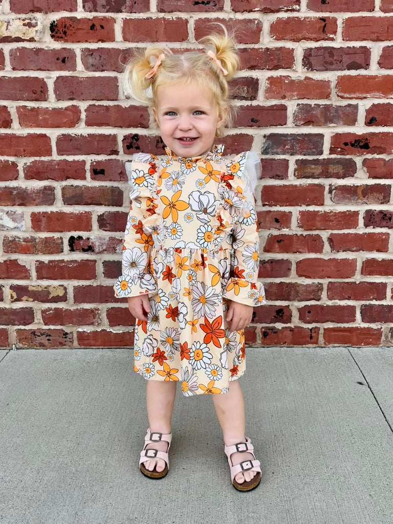 Brooke Fall Floral Dress - KIDS