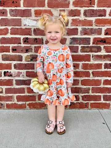 Brooke Fall Floral Dress - KIDS