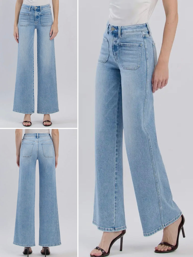 Khloe Wide Leg High-Rise Denim