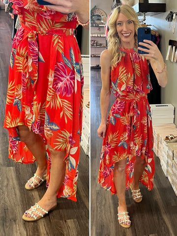 Jordie Floral 1 Shoulder Dress