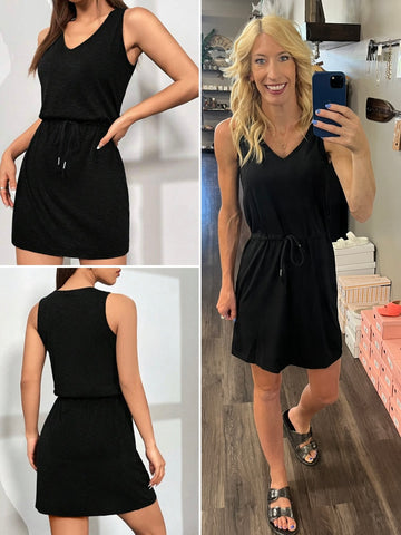 Jadalynn Wear Everywhere Black Dress