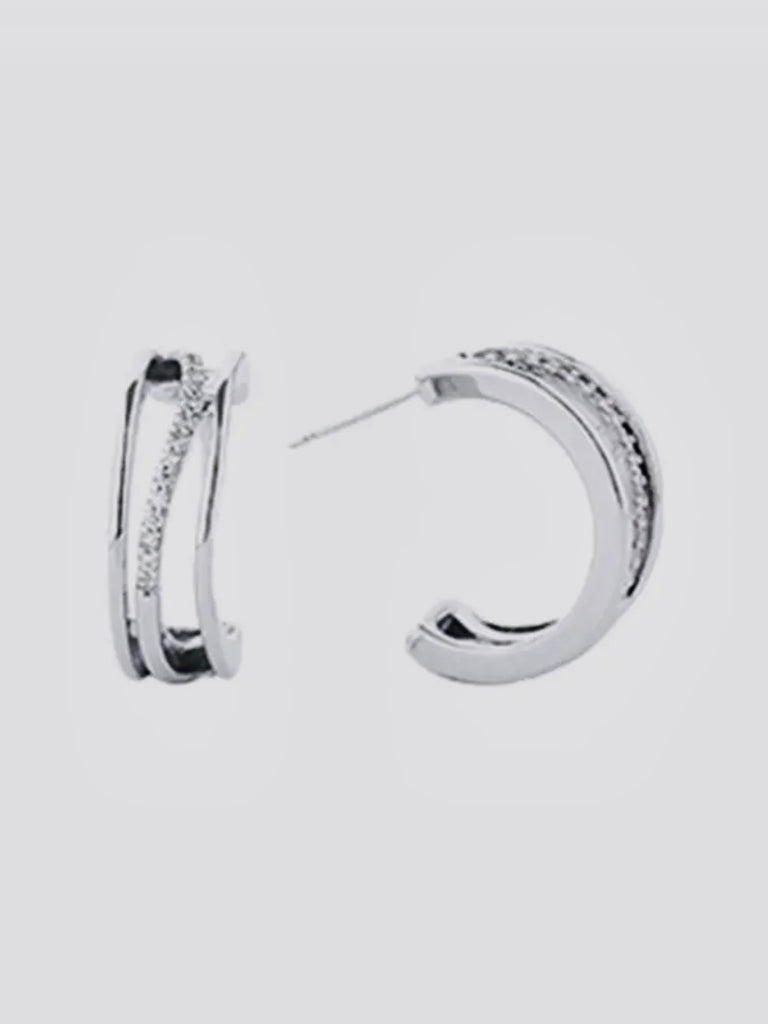 Emily Multi-Hoop Earrings - Silver