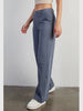 Amber Wide Leg Stretch Pant - Blue