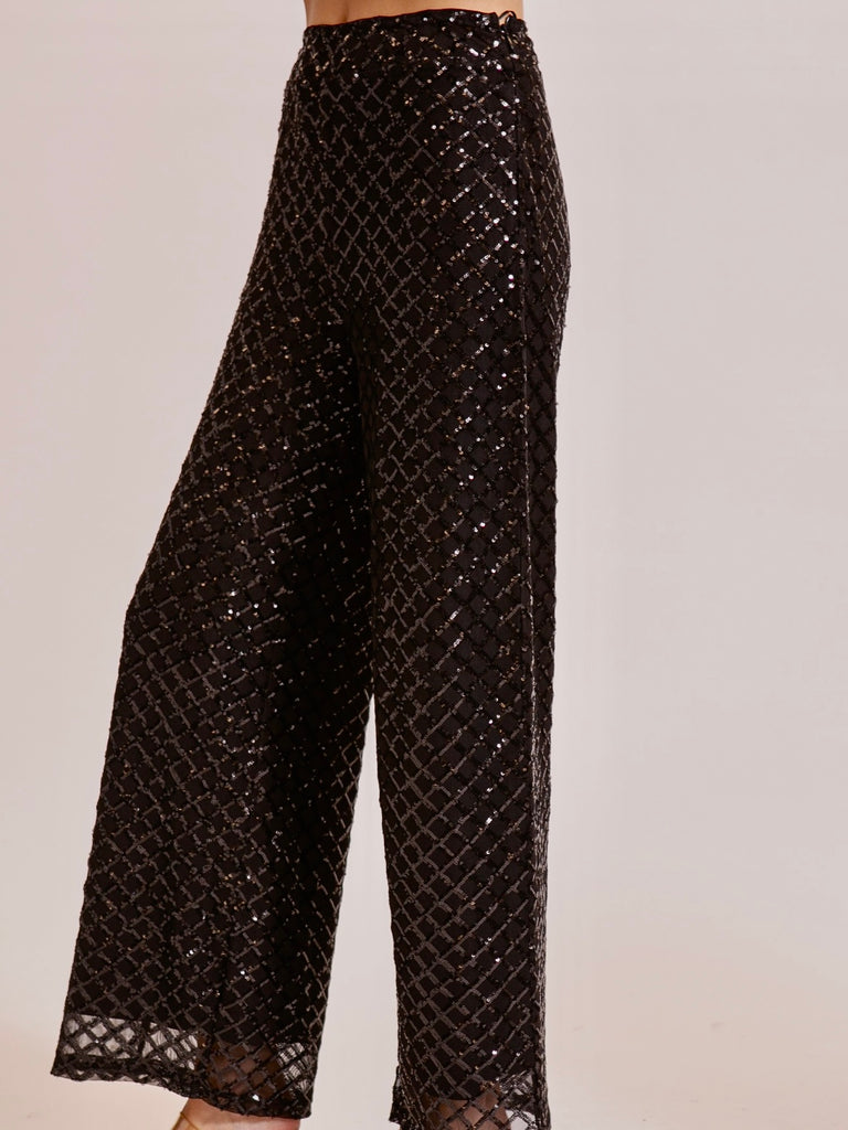 Jaclyn Dazzle Pants - Black Sparkle