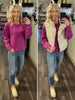 Julianne Perfect Scuba Crewneck - Magenta