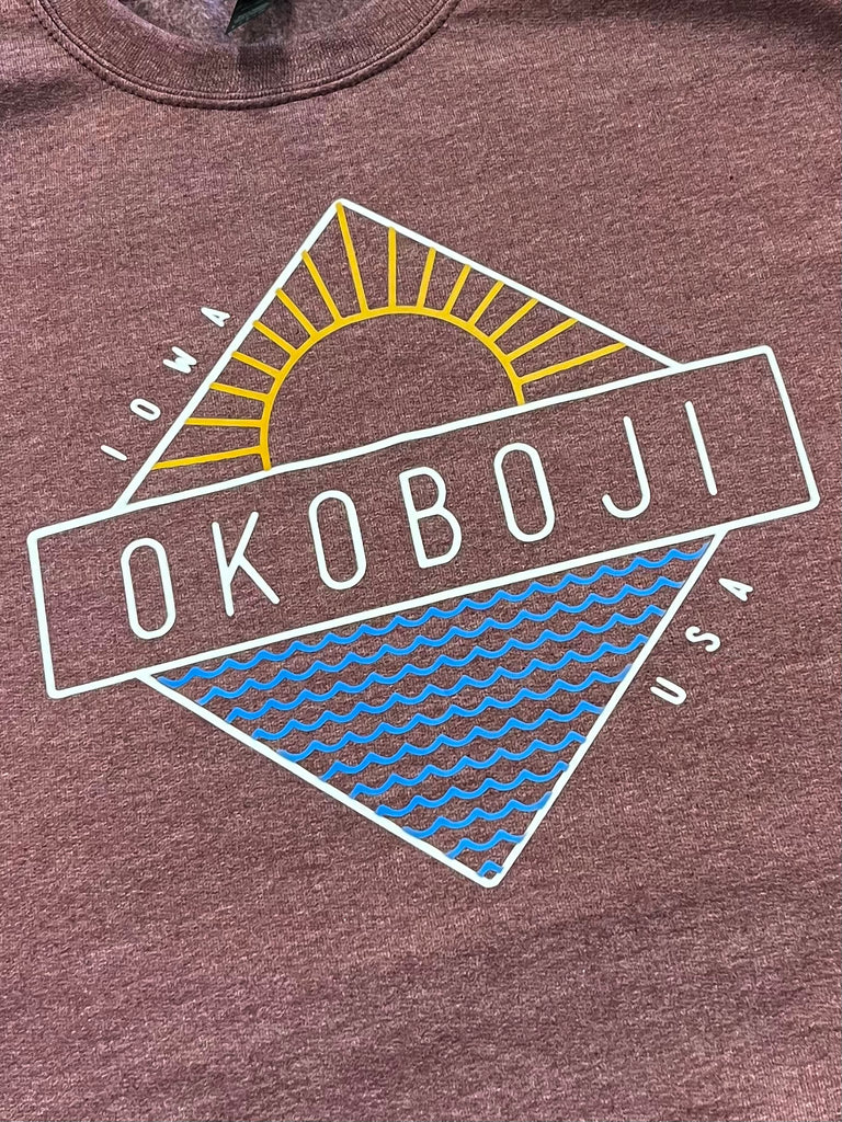 Okoboji Days Crewneck - Heather Plum