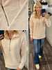 Gloria Textured 1/4 Zip - Latte