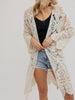 Kallie Crochet Bell Sleeve Cardi - Cream