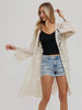 Kallie Crochet Bell Sleeve Cardi - Cream