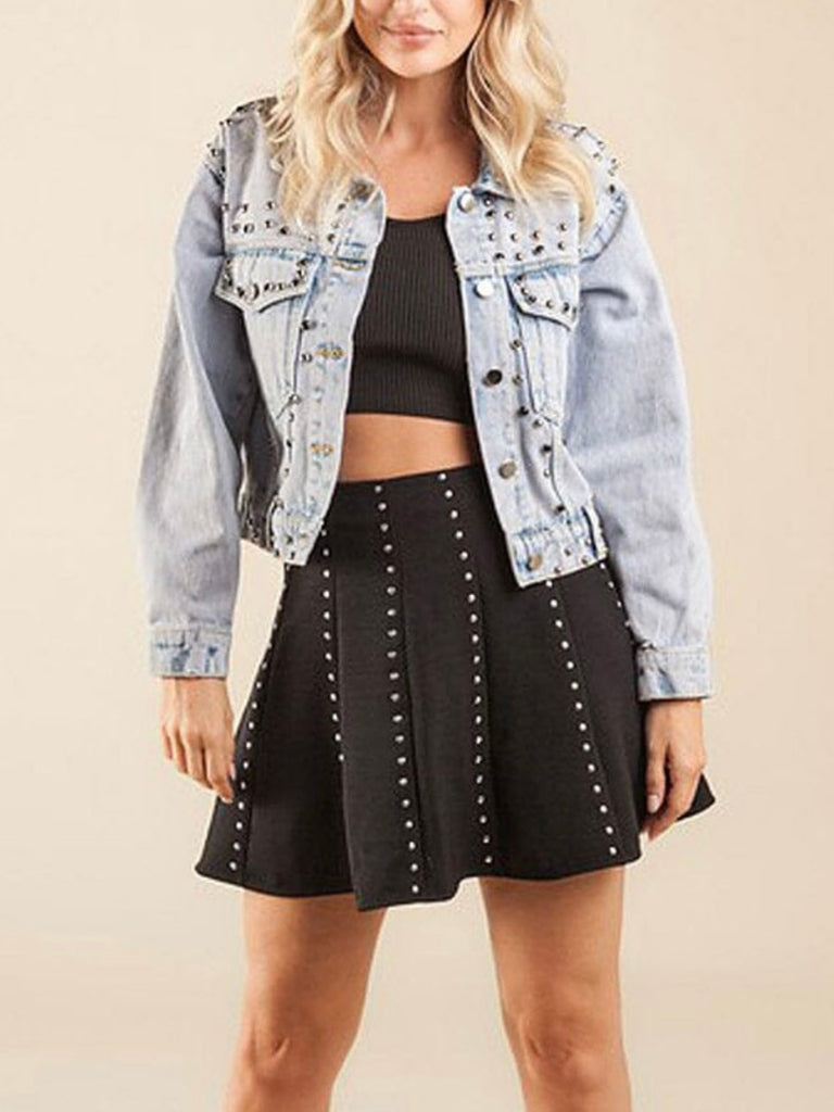 Jaya Beaded Denim Jacket