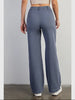 Amber Wide Leg Stretch Pant - Blue