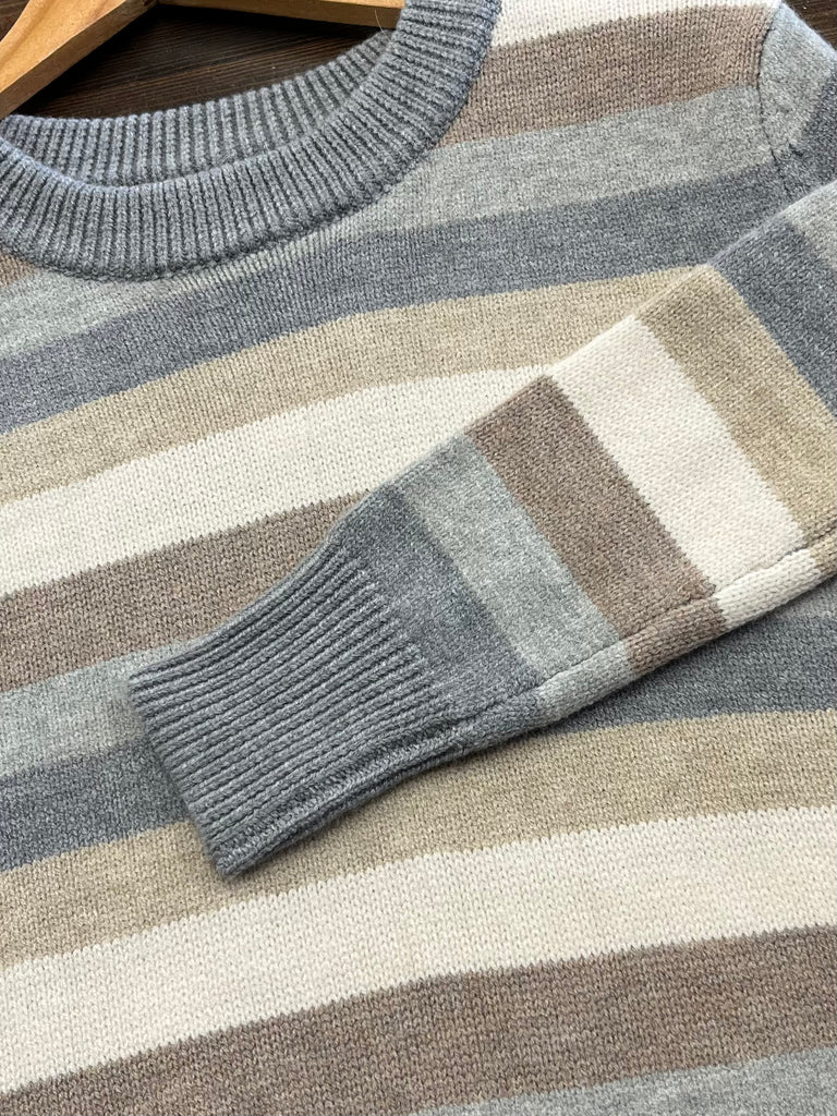 Holland Striped Sweater - Neutrals