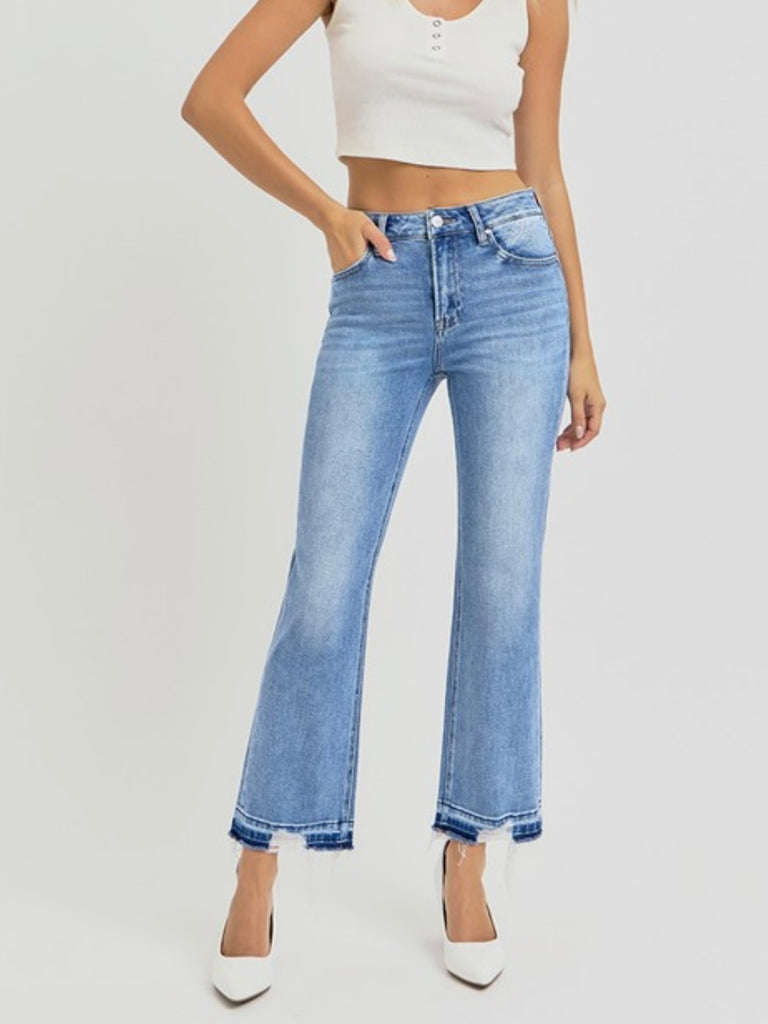 Claudia High Rise Straight Denim