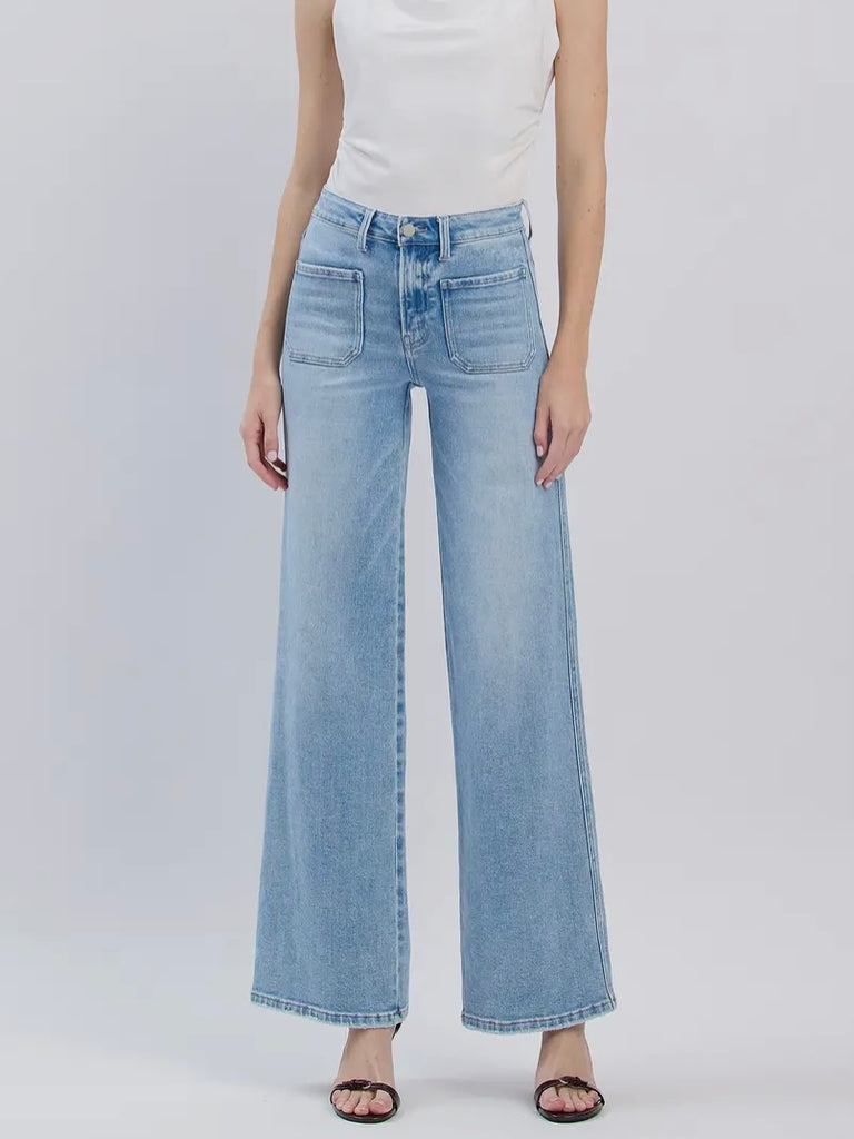 Khloe Wide Leg High-Rise Denim