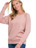 Julianne Perfect Scuba Crewneck - Blush