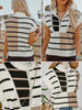 Kaiya Striped Short Sleeve 1/4 Zip