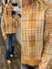 Jenna Plaid Sweater - Gold