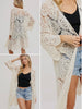 Kallie Crochet Bell Sleeve Cardi - Cream