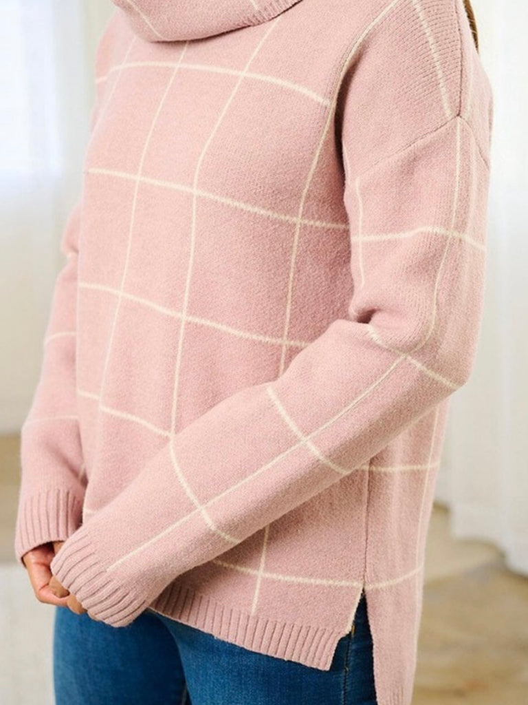 Bethanie Cowl Neck - Blush