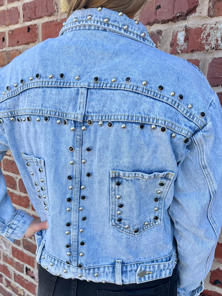 Jaya Beaded Denim Jacket