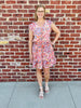 Kendell Button Front Pink Floral Dress