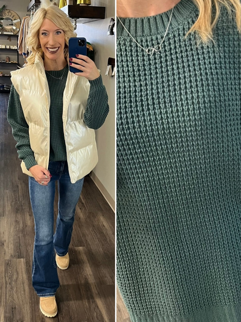 Gracie Knit Sweater - Jade